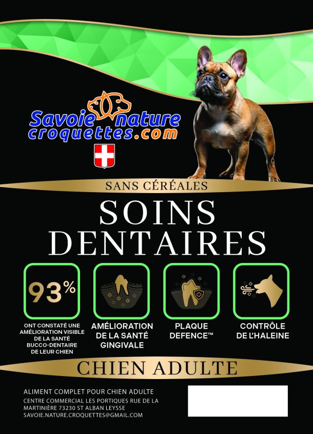 Croquettes soins dentaires pour chiens adultes