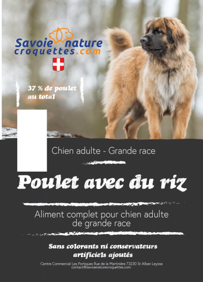 Savoie nature Croquettes au Poulet riz