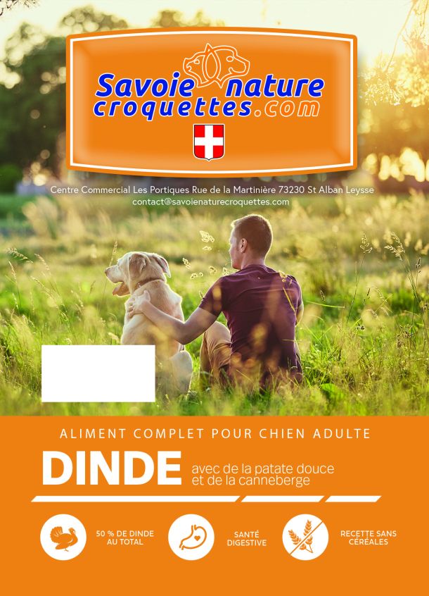 croquettes à la dinde pour chien adulte