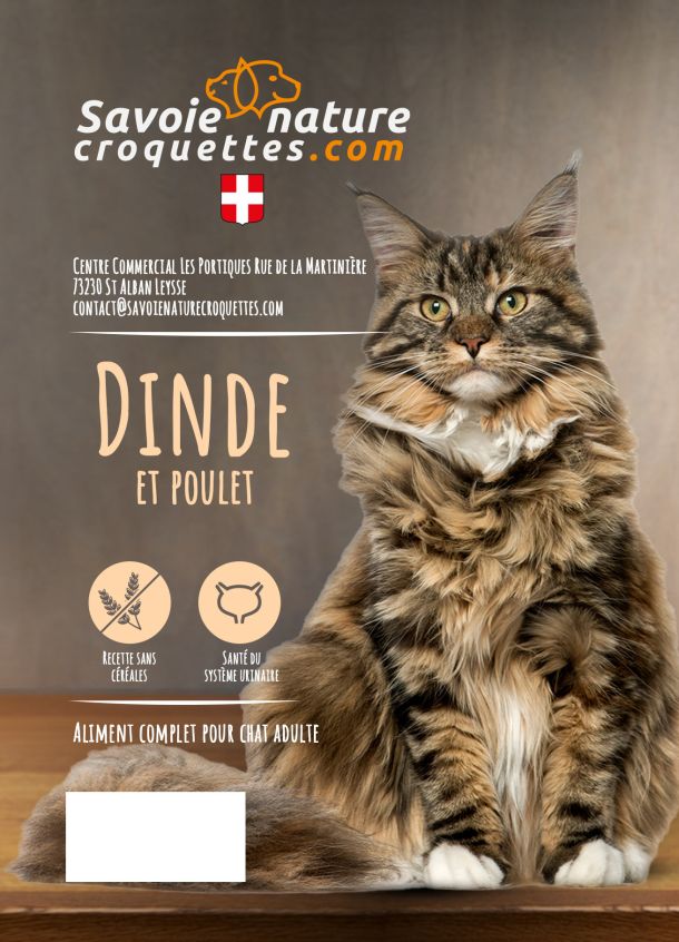 Poulet dinde chat adulte