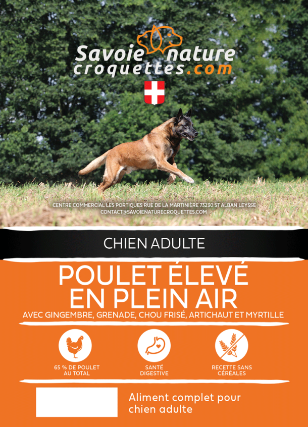 croquettes super preium poulet eleve en plein air